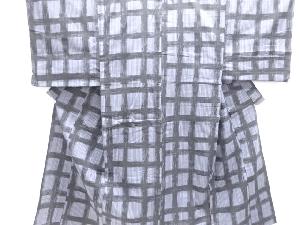 格子模様男物浴衣